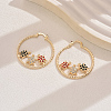 Geometric Retro Casual Hoop Earrings ER1344-1-2