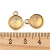 Natural Grey Agate Half Round Charms STAS-L080-009G-02-3