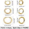 Unicraftale 304 Stainless Steel Huggie Hoop Earrings EJEW-UN0001-25G-4