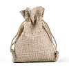 Burlap Packing Pouches Drawstring Bags ABAG-Q050-10x14-01-2