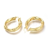 Brass Hoop Earrings EJEW-H104-14G-3