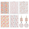 5Pcs 5 Styles Ceramics Clay Water Transfer Paper DIY-ME0001-99D-1