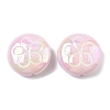 2Pcs UV Plating Acrylic Beads FIND-C067-03B-1