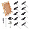 10 Sets Iron & Plastic Photo Frame Bracket ODIS-GO0001-04A-1