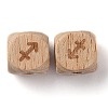Natural Wood Constellation Beads WOOD-M002-09-3