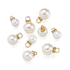 Beadthoven 120Pcs 3 Style Acrylic Pearl Pendants IFIN-BT0001-05-2