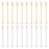 20Pcs 2 Colors 304 Stainless Steel Chain Extender STAS-UN0060-91-1