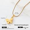 Elegant 304 Stainless Steel Pendant Necklaces for Women JT5004-4-1