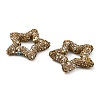 Star Shape Polymer Clay Rhinestone Beads CLAY-NH0001-06E-2