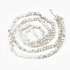 Electroplate Opaque Solid Color Glass Beads Strands X-EGLA-Q112-B02-2
