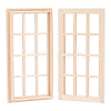 DIY Rectangle Wooden Mini Windows DIY-WH0002-26-1
