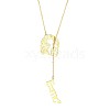 Simple and Stylish Stainless Steel Lariat Necklaces WC5409-5-1