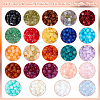   24 Colors Round Imitation Gemstone Acrylic Beads OACR-PH0004-09A-4