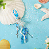 Jellyfish Glass & Acrylic Pendant Decorations HJEW-TAC0032-4