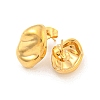 Oval 304 Stainless Steel Ear Studs EJEW-L290-016G-2