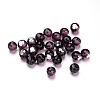 Faceted Round Glass Cabochons X-GGLA-L008A-25-2