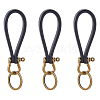 3Pcs Cowhide Keychains KEYC-FH0001-79-1