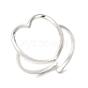 Non-Tarnish 201 Stainless Steel Open Cuff Ring RJEW-E063-47P-1