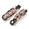 Natural Rose Quartz Pendants G-K338-28R-01-2