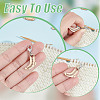 12Pcs 12 Style Sock Pendant Locking Stitch Markers HJEW-AB00645-5