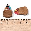 Resin & Wood Pendants WOOD-S061-02C-3