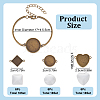 DIY Blank Dome Alloy Bracelet Making Kits DIY-GO0002-22-2