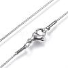 Non-Tarnish 304 Stainless Steel Snake Chain Necklaces NJEW-D285-02P-2