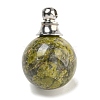 Natural Unakite Perfume Bottle Pendants G-K338-22P-11-1