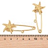 Starfish 304 Stainless Steel Safety Pins Brooch Findings SA-CBA098D-16C-G01-3
