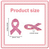 30Pcs Breast Cancer Awareness Ribbon Rhinestone Appliques PATC-FG0001-48-2