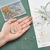 Unicraftale Big Wire Wrap Geometry Dangle Earring DIY Making Kit DIY-UN0003-02-2