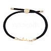 1Pc Adjustable Nylon Cord Slider Bracelets for Women BJEW-LP0001-32F-01-1