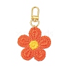 6Pcs 6 Colors Flower Polyester Pendant Decoration HJEW-JM02748-4