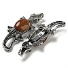 Dual-use Items Alloy Crocodile Brooch JEWB-C026-01I-AS-2