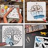 Plastic Reusable Drawing Painting Stencils Templates DIY-WH0172-934-4