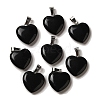 Natural Obsidian Pendants X-G-Q438-24-1