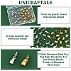 Unicraftale 40Pcs 2 Style Stainless Steel Cup Peg Bails Pendants STAS-UN0054-98-5