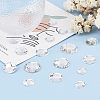 CHGCRAFT 170Pcs 5 Sizes Acrylic Rhinestone Cabochons GACR-CA0001-01-4