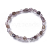 Natural Rutilated Quartz Bead Stretch Bracelets BJEW-K213-39-2