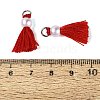 Polycotton(Polyester Cotton) Tassel Pendant Decorations FIND-T052-13I-3