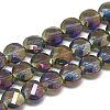 Electroplate Glass Beads Strands X-EGLA-Q098-A10-1