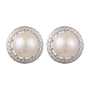 Natural Pearl Ear Studs EJEW-P286-01P-1