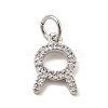 Brass Micro Pave Cubic Zirconia Charms KK-E077-02P-12-1