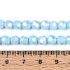 Anti-Tarnish Electroplate Glass Beads Strands EGLA-T021-6mm-15-01-4