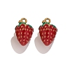 304 Stainless Steel Enamel Charms STAS-P402-02D-01-1