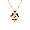 Christmas Alloy Enamel Pendant Necklaces FS-WGA5363-11-1
