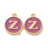 Golden Plated Alloy Enamel Charms ENAM-XCP0001-13Z-1