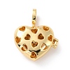 Brass Micro Pave Cubic Zirconia Diffuser Locket Pendants ZIRC-Z018-04G-2