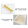 SUPERFINDINGS 2 Rolls 2 Colors PET Stamping Hot Foil Paper DIY-FH0004-95-4