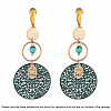 Brass Clip-on Earring Converters Findings X-KK-Q115-G-6